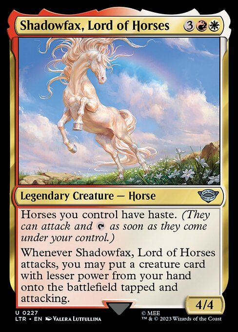 馬の王者、飛蔭/Shadowfax, Lord of Horses [LTR] [FOIL]