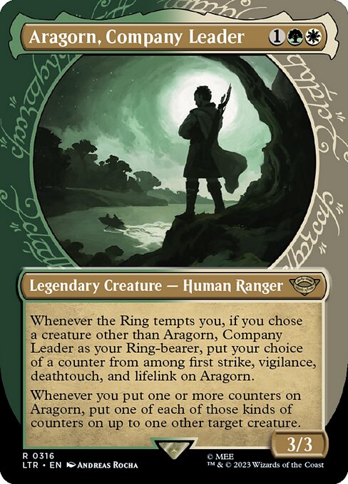 一行のリーダー、アラゴルン/Aragorn, Company Leader [LTR-BF][ショーケース][FOIL]