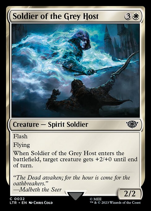 灰色の軍勢の兵士/Soldier of the Grey Host [LTR] [FOIL]