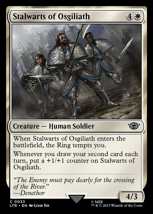 オスギリアスの壮士/Stalwarts of Osgiliath [LTR] [FOIL]