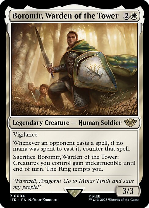 塔の長官、ボロミア/Boromir, Warden of the Tower [LTR] [FOIL]