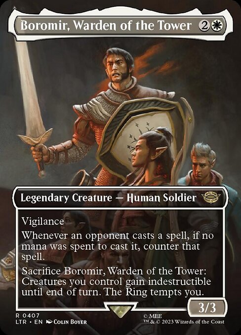 塔の長官、ボロミア/Boromir, Warden of the Tower [LTR-BF][ボーダーレス][FOIL]