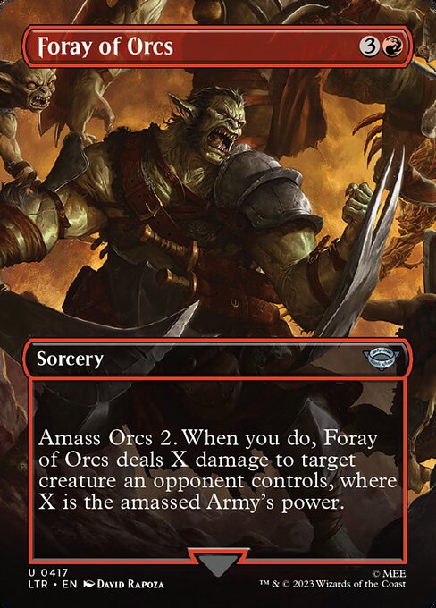オークの急襲/Foray of Orcs （セットブースター版）[LTR-BF][ボーダーレス][FOIL]