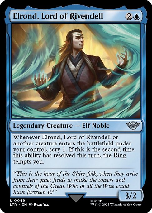 裂け谷の王、エルロンド/Elrond, Lord of Rivendell [LTR] [FOIL]