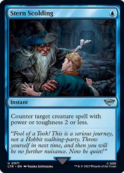 厳しい説教/Stern Scolding [LTR] [FOIL]
