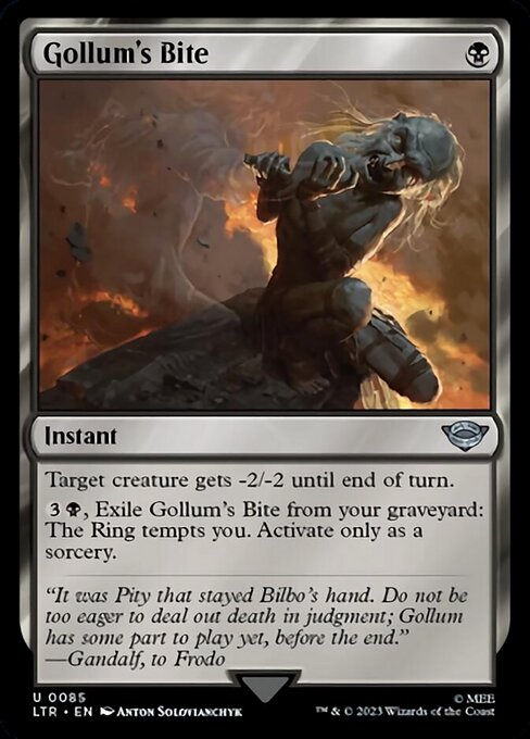 ゴラムの噛みつき/Gollum's Bite [LTR] [FOIL]
