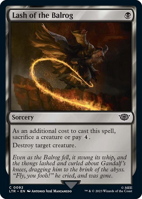 バルログの鞭打ち/Lash of the Balrog [LTR] [FOIL]