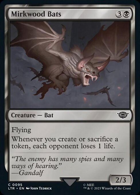 闇の森のコウモリ/Mirkwood Bats [LTR] [FOIL]