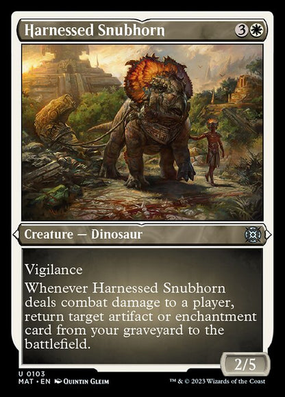 装具つなぎの短角獣/Harnessed Snubhorn [MAT] [FOIL][エッチング]