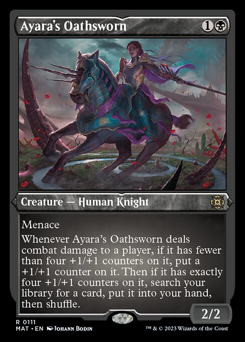 アヤーラの誓約者/Ayara's Oathsworn [MAT] [FOIL][エッチング]