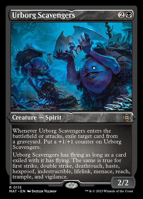 アーボーグの掃除屋/Urborg Scavengers [MAT] [FOIL][エッチング]