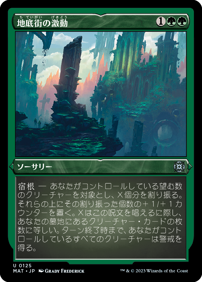 地底街の激動/Undercity Upheaval [MAT] [FOIL][エッチング]