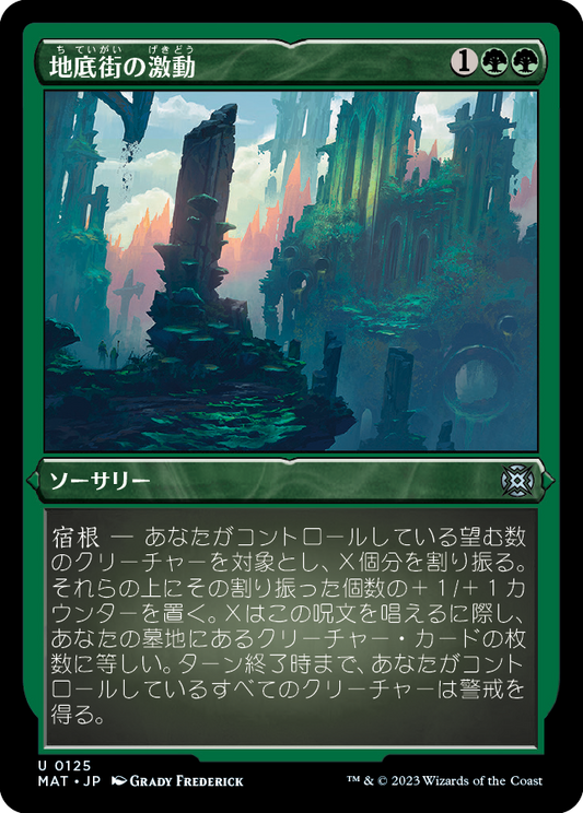 地底街の激動/Undercity Upheaval [MAT] [FOIL][エッチング]