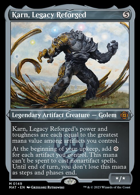 再鍛されたレガシー、カーン/Karn, Legacy Reforged [MAT] [FOIL][エッチング]