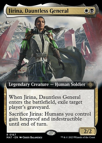 不屈の将軍、ジリーナ/Jirina, Dauntless General [MAT-BF][拡張アート][FOIL]