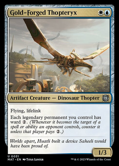 黄金造りの飛竜機械/Gold-Forged Thopteryx [MAT] [FOIL]