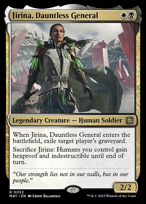 不屈の将軍、ジリーナ/Jirina, Dauntless General [MAT] [FOIL]