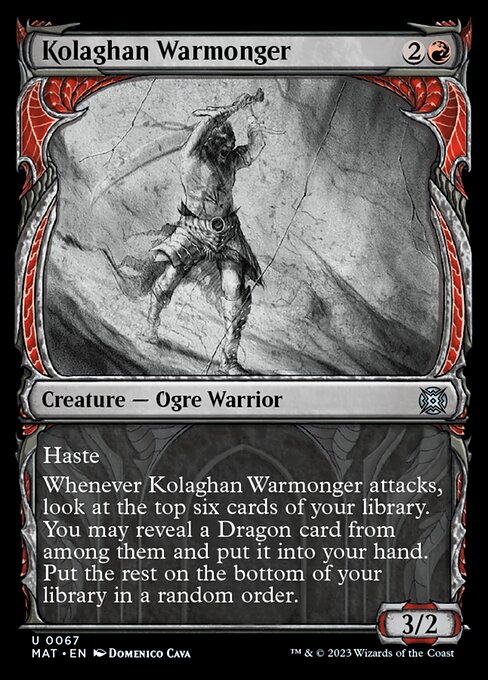 コラガンの戦争屋/Kolaghan Warmonger [MAT-BF][ショーケース][FOIL]