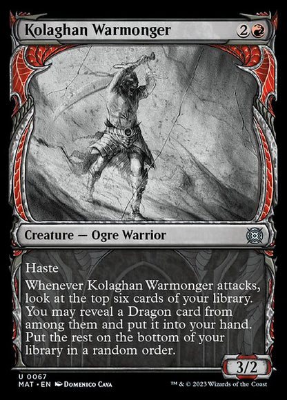 コラガンの戦争屋/Kolaghan Warmonger [MAT-BF][ショーケース][FOIL]