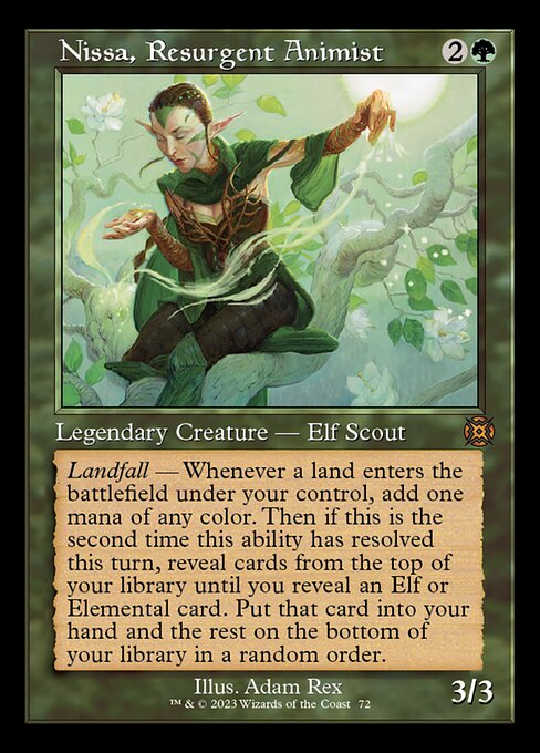 復活した精霊信者、ニッサ/Nissa, Resurgent Animist [MAT-BF][ショーケース][FOIL]
