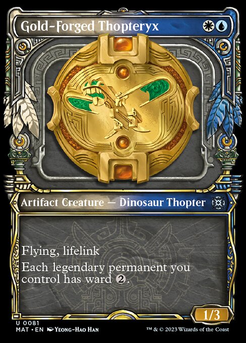 黄金造りの飛竜機械/Gold-Forged Thopteryx [MAT-BF][ショーケース][FOIL]