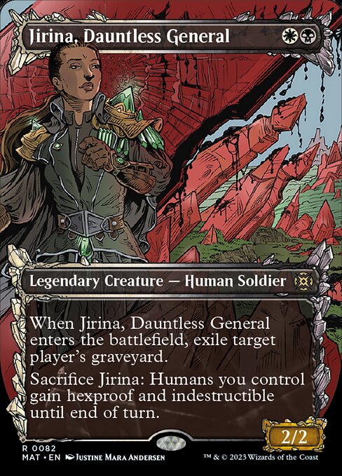 不屈の将軍、ジリーナ/Jirina, Dauntless General [MAT-BF][ショーケース][FOIL]
