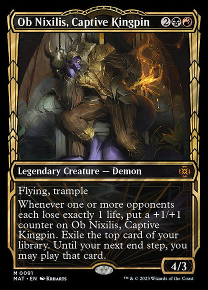 囚われの黒幕、オブ・ニクシリス/Ob Nixilis, Captive Kingpin [MAT-BF][ショーケース][FOIL]