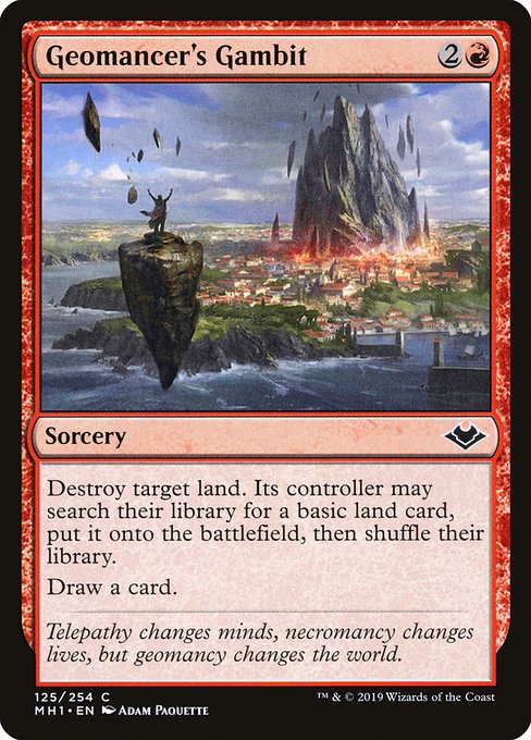 地操術士の計略/Geomancer's Gambit [MH1] [FOIL]