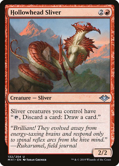 頭空スリヴァー/Hollowhead Sliver [MH1] [FOIL]