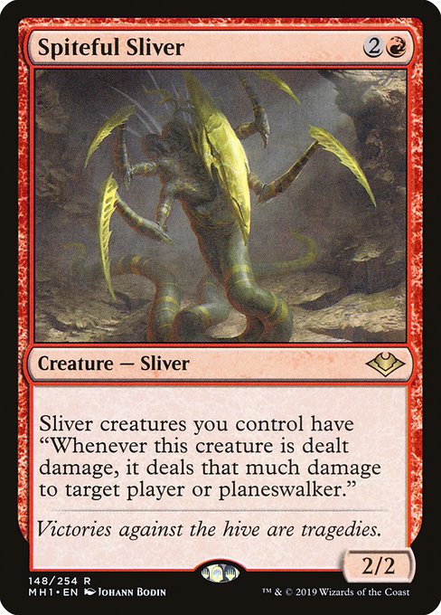悪意スリヴァー/Spiteful Sliver [MH1] [FOIL]