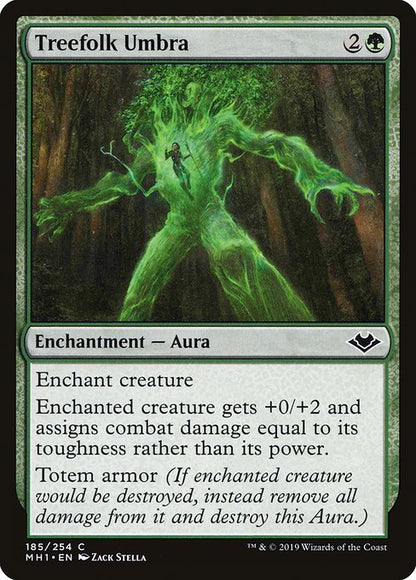 ツリーフォークの陰影/Treefolk Umbra [MH1] [FOIL]