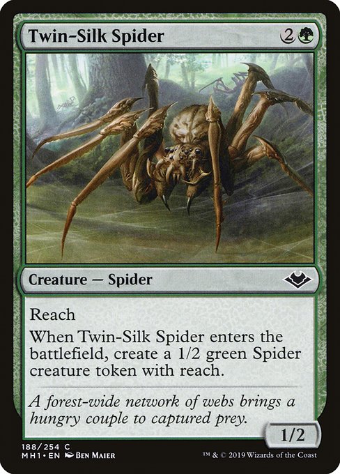 双子絹蜘蛛/Twin-Silk Spider [MH1] [FOIL]