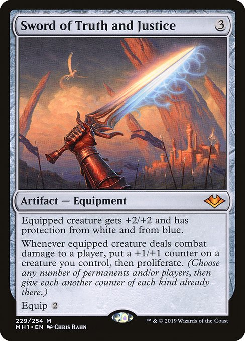 真理と正義の剣/Sword of Truth and Justice [MH1] [FOIL]
