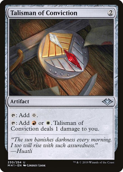 確信のタリスマン/Talisman of Conviction [MH1] [FOIL]