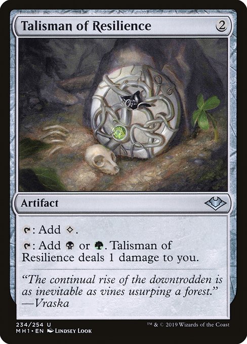 反発のタリスマン/Talisman of Resilience [MH1] [FOIL]