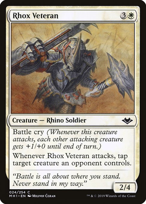 ロウクスの古参兵/Rhox Veteran [MH1]