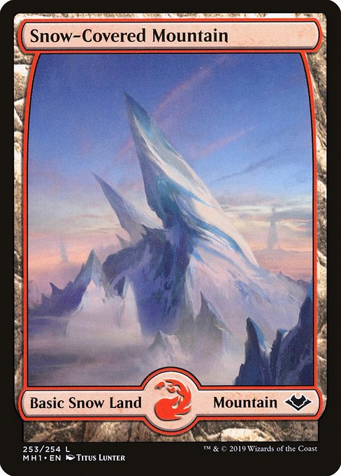 冠雪の山/Snow-Covered Mountain [MH1] [FOIL]