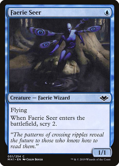 フェアリーの予見者/Faerie Seer [MH1] [FOIL]