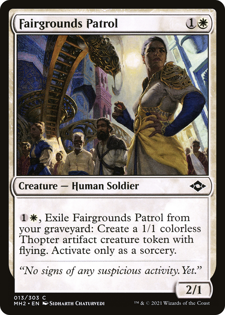 博覧会場の巡回員/Fairgrounds Patrol [MH2] [FOIL]