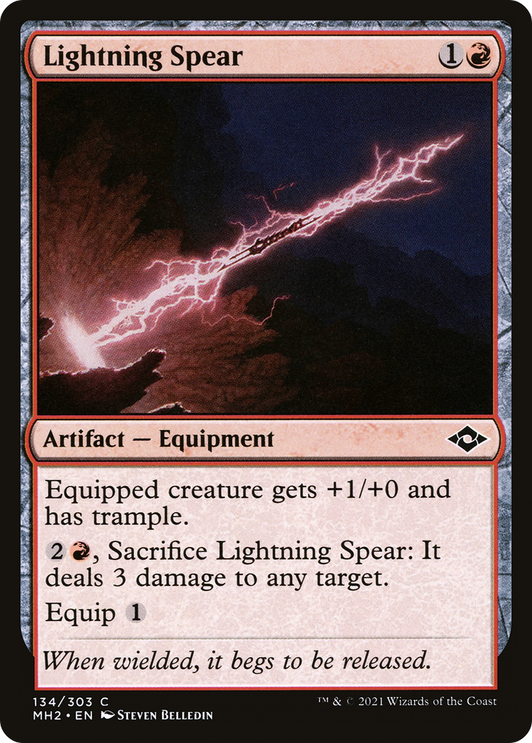 稲妻の槍/Lightning Spear [MH2] [FOIL]