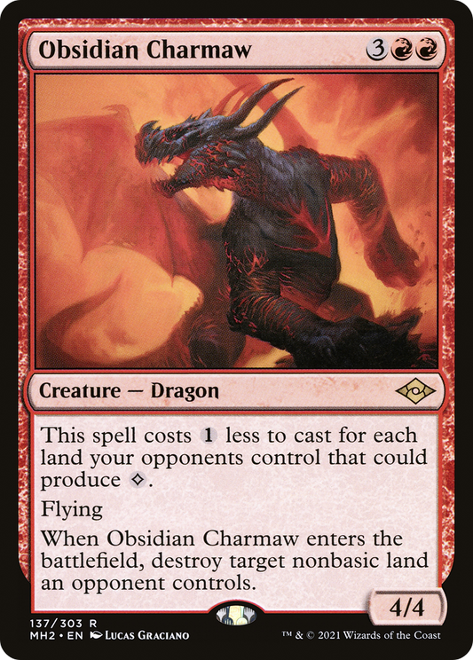 黒曜石の焦がし口/Obsidian Charmaw [MH2] [FOIL]