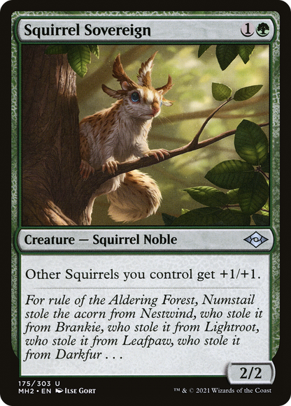 リスの君主/Squirrel Sovereign [MH2] [FOIL]