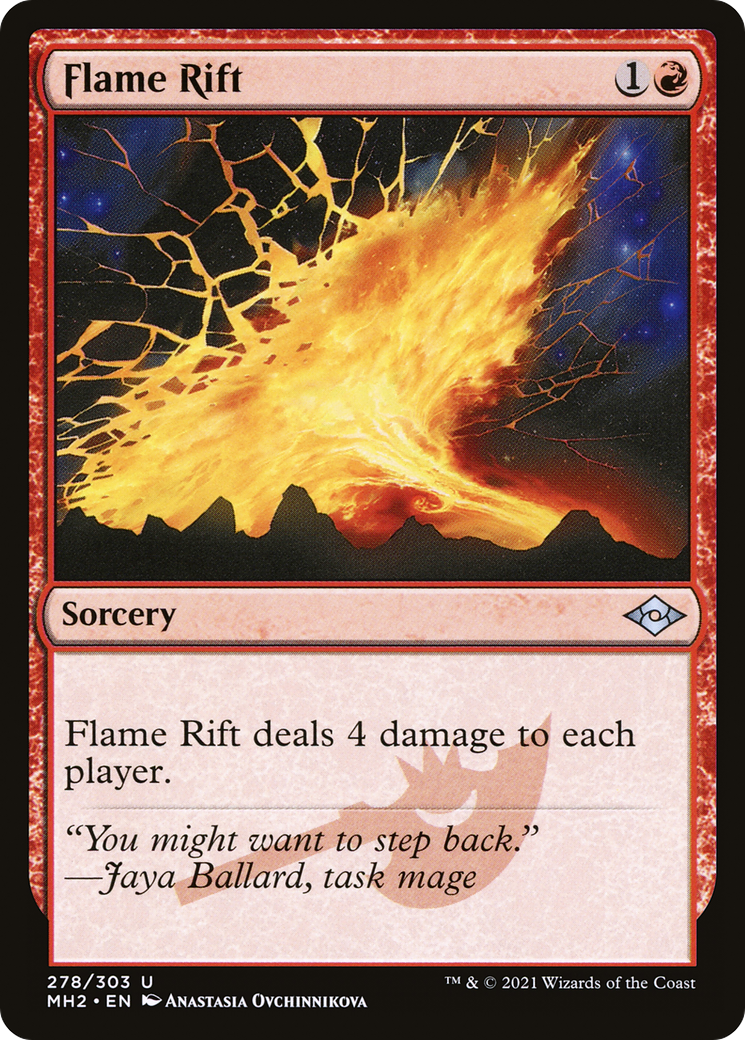 火炎の裂け目/Flame Rift [MH2] [FOIL] [エッチング]