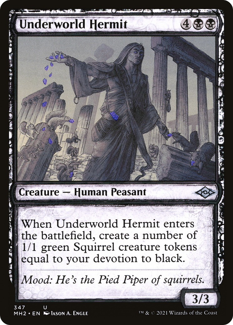 死の国の隠遁者/Underworld Hermit [MH2-BF][スケッチ] [FOIL]