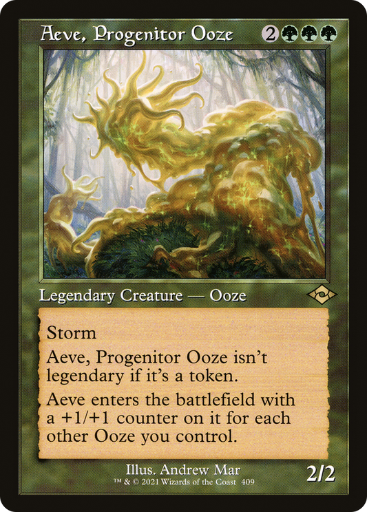 前駆軟泥、エーヴ/Aeve, Progenitor Ooze [MH2-BF][旧枠] [FOIL] [エッチング]