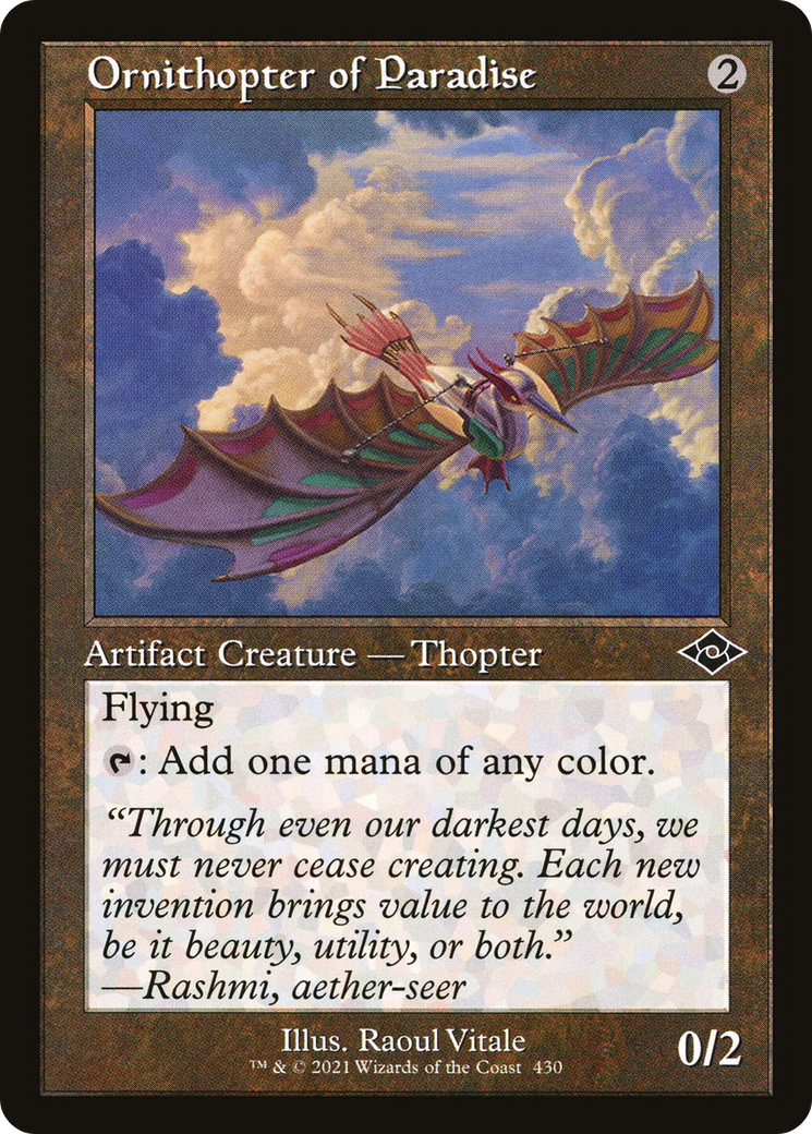 極楽の羽ばたき飛行機械/Ornithopter of Paradise [MH2-BF][旧枠] [FOIL]