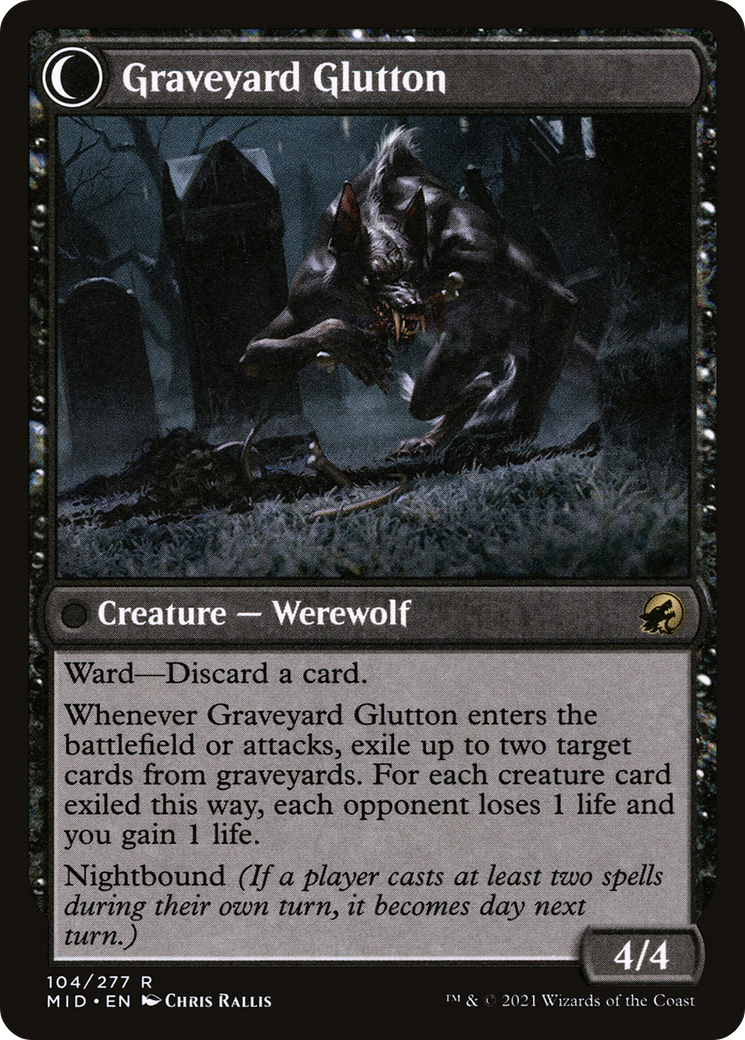 墓地の侵入者/Graveyard Trespasser - 墓地の大食い/Graveyard Glutton [MID]