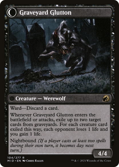 墓地の侵入者/Graveyard Trespasser - 墓地の大食い/Graveyard Glutton [MID]