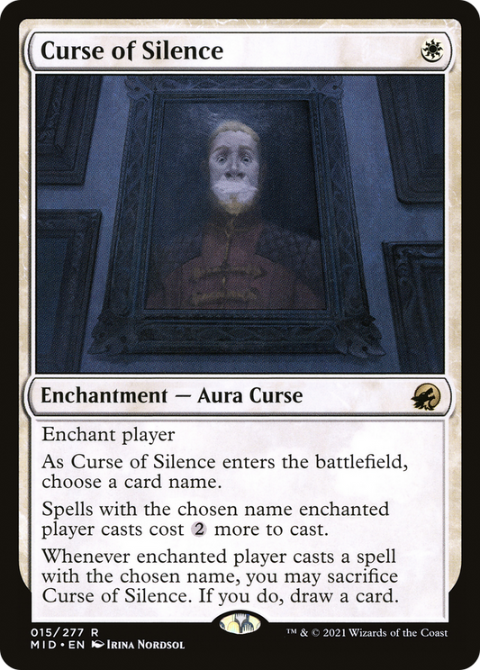 静寂の呪い/Curse of Silence [MID][FOIL]