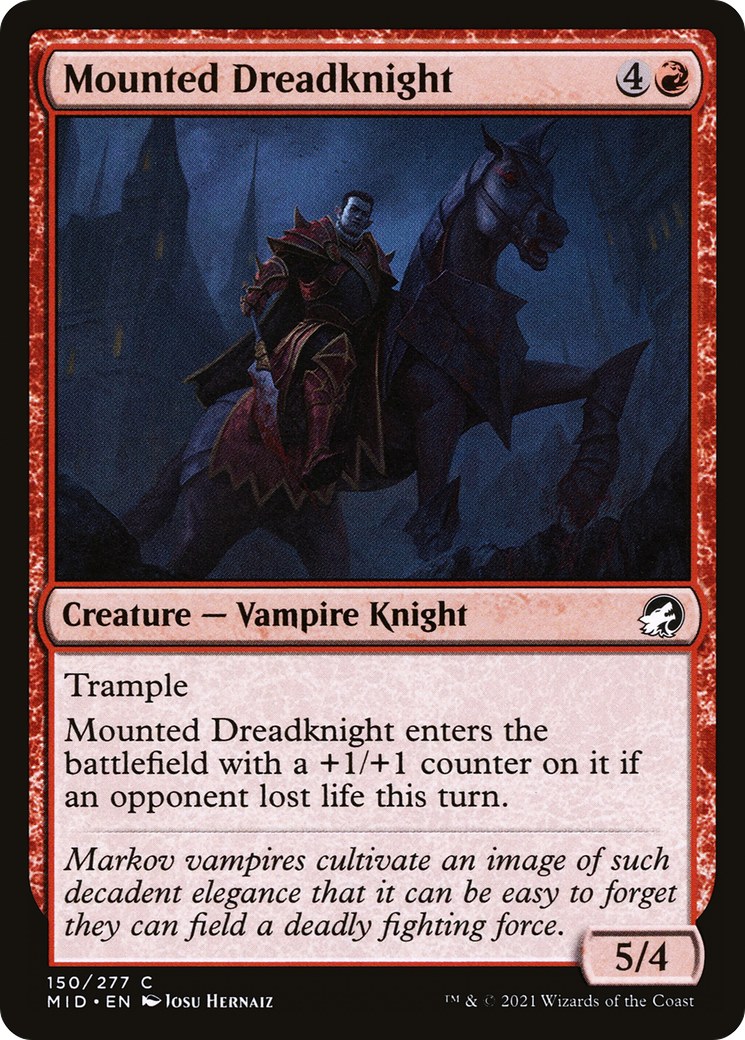 馬上の戦慄騎士/Mounted Dreadknight [MID][FOIL]